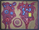 Zrozeni zivota, olej na sololitu, 1972, 93,5 x 122 cm